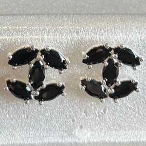 Fashion Jewelry Black Gemstone Earrings